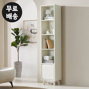 [벤티스가구]루엘 틈새 책장 슬림 좁은 책꽂이 틈새 미니 작은 깊은 아이방 오픈(400/화이트)
