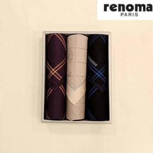 [대구백화점] [레노마]남녀3매 선염 손수건 세트(RDI301번)