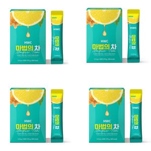 hwc 마법의차 아이돌워터 우바홍차 녹차 레몬 30포 x 4박스 