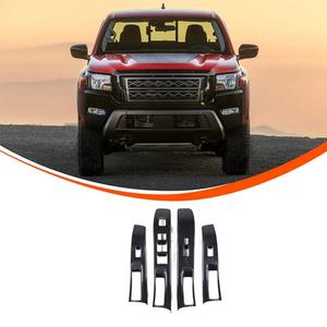 창문 유리 리프트 스위치 단추 패널 커버 트림 장식 프레임 스티커 닛산 프론티어 2022