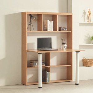 [인터데코]집중력UP 전면책장형 책상 120cm P0000OVL