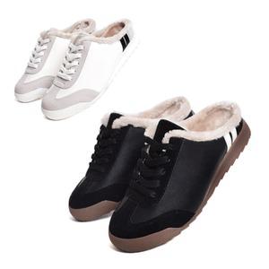 딕슈 남성 퍼 안감 캐주얼 독일군 방한 털 스니커즈 블로퍼 슬리퍼 3cm FWMZ286