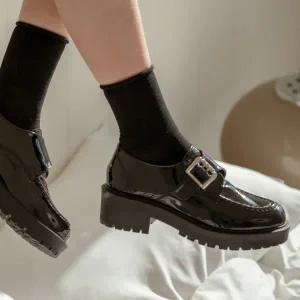 [롯데백화점]소보 홀렌 싱글몽크 통굽 단화 로퍼 5cm