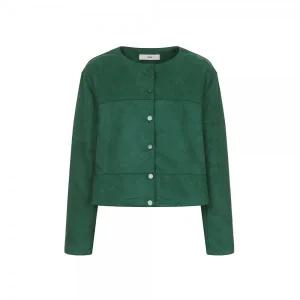 [르샵] 라운드넥 호리즌 컷 스냅 버튼 스웨이드 자켓 SN1JK182_P336192578