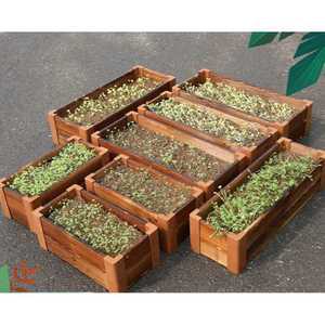 베란다 화단 텃밭 상자 방부목 화분 플랜트박스 테라스