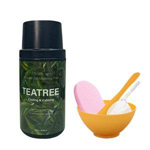 [기타]린제이 리네추럴 티트리 모델링팩 300g+팩도구+클렌징해면 홈에스테틱 5종