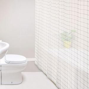 [BZI30J37_51CW]반투명 샤워커튼 화이트 욕실 방수 중형