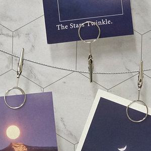 사진전시 포토집게 와이어줄세트 벽사진걸이 행잉레일