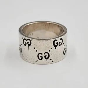 [구구스]중고명품 구찌 고스트 실버 반지 17 (NO 5917865)