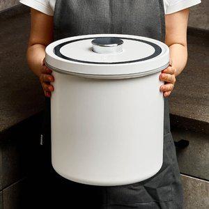 [위주]무선 스텐 진공쌀통 다목적 밀폐용기 12.5L