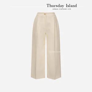 [써스데이아일랜드][Thursday Island] 밴딩 와이드 팬츠(T232MPT532W)