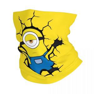 맞춤형 미니언 벽 파손 반다나 남녀공용 목 워머 겨울 스키 튜브 스카프 각반 얼굴 커버
