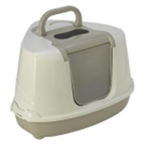 [모데르나] 플립캣 코너 하우스 화장실 (그레이) 고양이 화장실