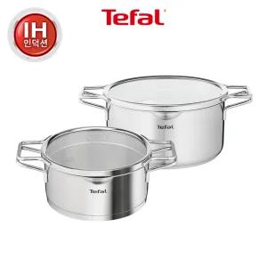 [테팔] 노르디카 인덕션 냄비 2종(양18+양20) + 에센셜 조리도구 5종 中 랜덤