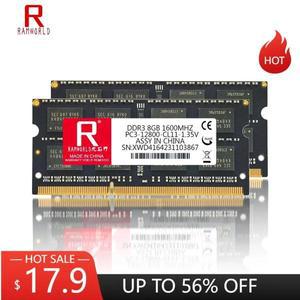 RAMWORLD DDR3 메모리 램 노트북 Sodimm 8GB 4GB 1333MHz 1600MHz PC3 CL11 1.35V 10600 12800 240 핀