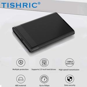 TISHRIC 하드디스크 인클로저 2.5 인치 SSD Sata-Usb C 외장형 하드 드라이브 HDD 케이스 25 게임용 컴퓨터