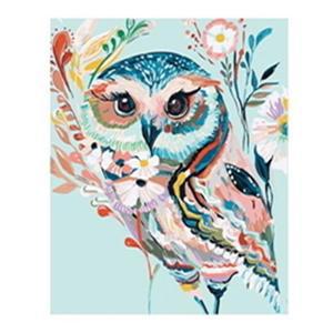 [JHQS868H_4B]DIY명화그리기 페인팅 무지개 부엉이 40X50