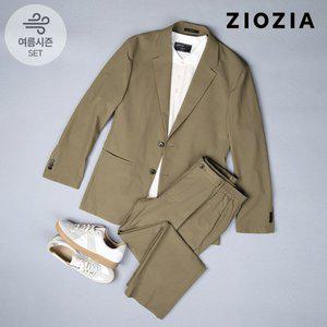 [지오지아] 루즈핏 브라운 스트레치 캐주얼 셋업수트 (AAD2KG1603_AAD2PP1603_BR)