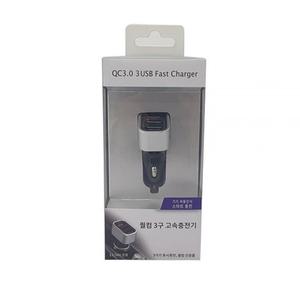 차량용 3구 고속충전기 자동차충전기 스마트폰충전기[YYH-WCODE]