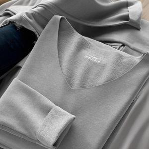 [옷자락]남성 베이직 내복 상하의 기모 슬림 세트