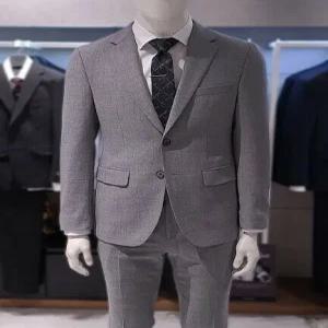 [트루젠][트루젠] 트루젠 봄 여름 라이트그레이 울스판 슬림핏 남자 정장세