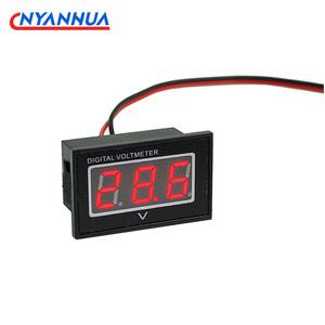 호환 DC2.5-30V 디지털 디스플레이 전압계 역방향 연결 보호 방수 2 선 V40D 1개