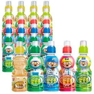 [팔도]뽀로로 음료수 5종 20개입(밀크4개+딸기4개+사과4개+샤인머스캣4개+보리차4개)