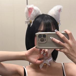 세쿠시 고양이 귀 머리띠 방울 초커 세트 이벤트 코스프레 SA006
