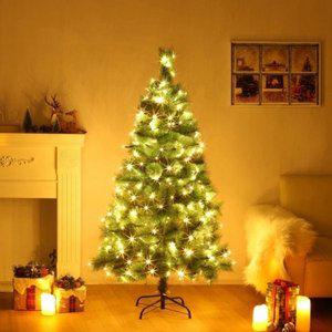 150cm 솔잎 트리 + LED전구세트 200구 웜색_20503973