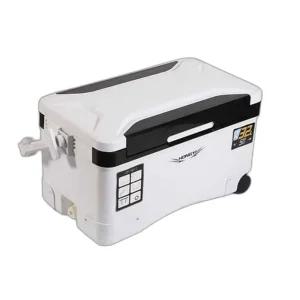 해동 갈치 쿨러 아이스박스 35L 올 화이트 커버 레드