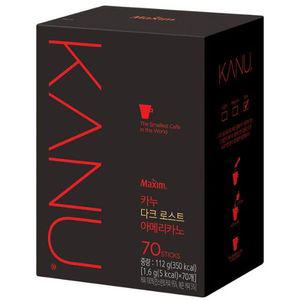 맥심카누 1.6gx70T 동서식품 로스트 아메리카노 다크