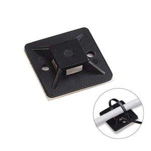 접착식 블랙 케이블타이 마운트 선정리 홀더 1p T0750 (WFHBYEQ)