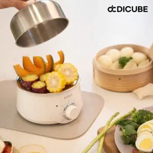 디큐브 EGOGO 스테인리스 1단 계란찜기 다용도 멀티 전기 찜기