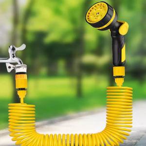 스프링호스 물뿌리개 원예 정원 세차 베란다 청소 고압 강력 분사기 