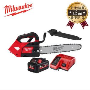 밀워키 M18 FTHCHS35-801 8Ah 1개 세트 전동 체인톱 탑핸들 충전식 무선 전기톱