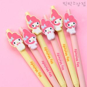 산리오 마이멜로디 와펜볼펜 1p 랜덤 노크식볼펜 선물 유치원 답례품 생일 팬시 필기 메모 귀여운 시나모롤