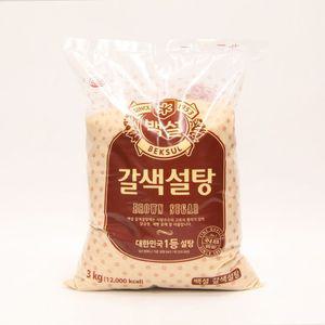 CJ 갈색 설탕 3kg 황설탕 알룰로 스 오스 자일로스
