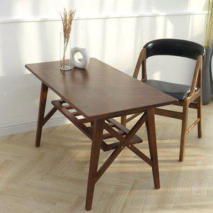 엑스테이블 고급 원목 카페탁자 4인탁자 커피숍탁자 거실탁자 높이600 소파 테이블