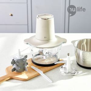 휴라이프 전동 멀티 다지기 2L 쵸퍼 글라스 스텐 분쇄기 미니 믹서기 마늘박피기