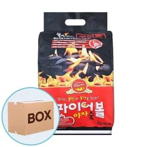 카본텍 파이어볼 야자숯 2kg 6입 (박스)