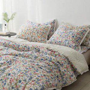 [셀링코리아]S 마켓침구 로맨틱블랑캣 광목 자연유래 소재 이불 퀸