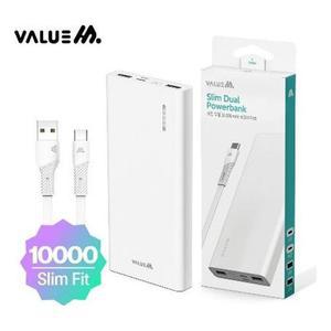 [RGNPNRS5]밸류엠 슬림핏 보조배터리10000mAh C타입케이블