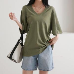 [VY] 여자 여름면티 부츠컷 흰반팔 큰사이즈 티셔츠