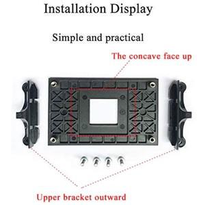 냉각 팬 AM4 견고한 실용적인 전문 홀더 교체 내마모성 라디에이터 마운트 CPU 팬 브래킷 백 플레이트