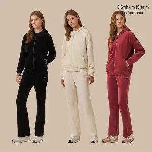 [캘빈클라인 퍼포먼스] 24FW 벨로아 후디 트레이닝 셋업 여성 3컬러 택1