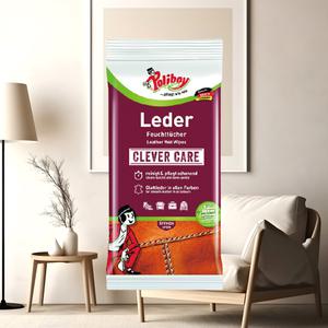 폴리보이 독일 레더 케어 티슈 1팩 올인원 가죽 클리닝 신발 카시트 소파 가방