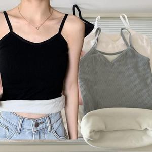 비비글램  융 골지 기모 나시 티