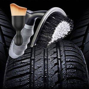 고품질 자동차 타이어 세차솔 타일 청소 먼지 브러쉬 세트 세차용품세트 자동차왁스광택 (WFHNWNO)