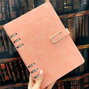 데일리 만년 다이어리 노트 핑크 6공 A5 수첩 교무 (WFHOV8N)