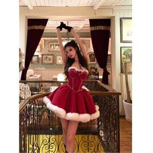 산타걸 프레 크리스마스 튬 산타걸의상 섹시 복장 사슴 산타망토 인형탈 여성 캐릭터